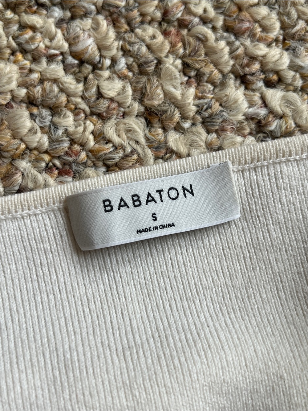 Babaton Aritzia Cream Cami Cropped Tank Top in Merino - Picture 6 of 8